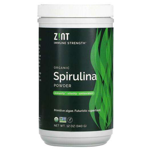 Основне фото товара Zint, Organic Spirulina Powder, Спіруліна, 340 г