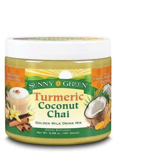 Основне фото товара Sunny Green, Turmeric Coconut Chai Powder, Куркума, 161 г