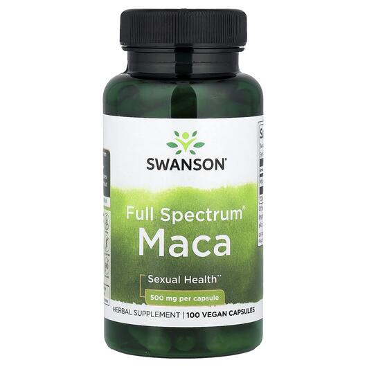 Основное фото товара Swanson, Мака, Full Spectrum Maca 500 mg, 100 капсул