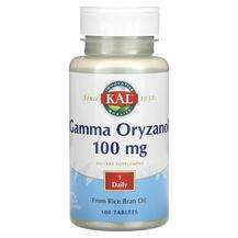 KAL, Gamma Oryzanol 100 mg, Гамма-оризанол, 100 таблеток