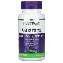 Natrol, Guarana 200 mg 90, Гуарана Екстракт, 90 капсул