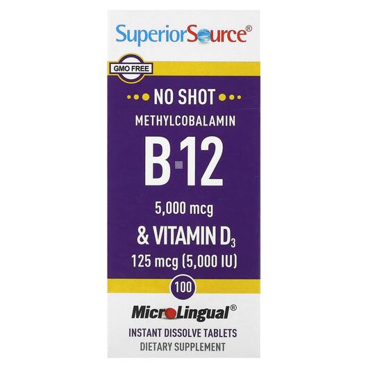Основне фото товара Methylcobalamin B-12 & Vitamin D3 5000 mcg / 5000 IU Основне фото товара Methylcobalamin B-12 & Vitamin D3 5000 mcg / 5000, Вітамін D,