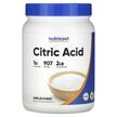 Nutricost, Citric Acid Unflavored, Лимонна кислота, 907 г