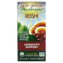 Host Defense Mushrooms, Mushrooms Reishi Longevity Support, 60...