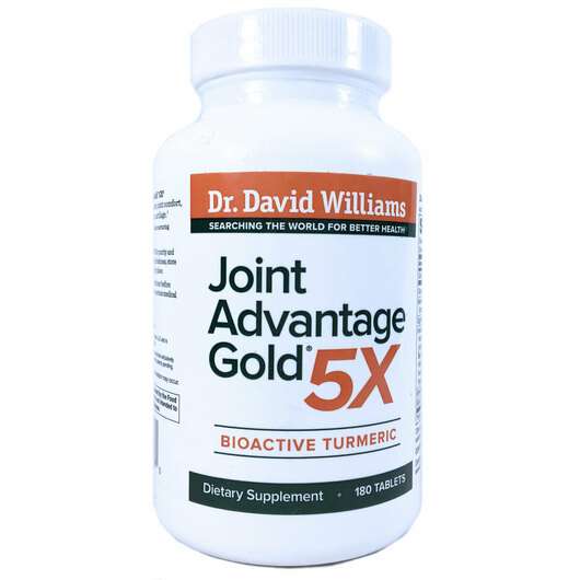 Основне фото товара Dr. Williams, Joint Advantage Gold 5X Bioactive Turmeric, Курк...