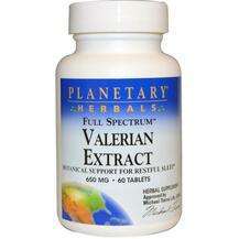 Planetary Herbals, Valerian Extract Full Spectrum 650 mg, 60 T...