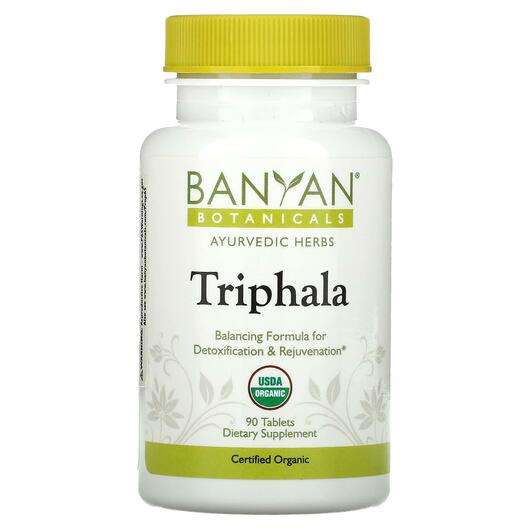 Основне фото товара Banyan Botanicals, Triphala, Трифала, 90 таблеток