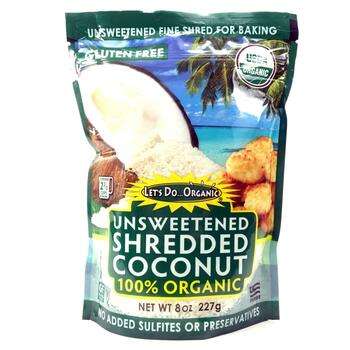 Add to cart Organic Shredded Coconut Unsweetened 227 g