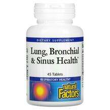 Natural Factors, Поддержка носовых пазух, Lung Bronchial &...