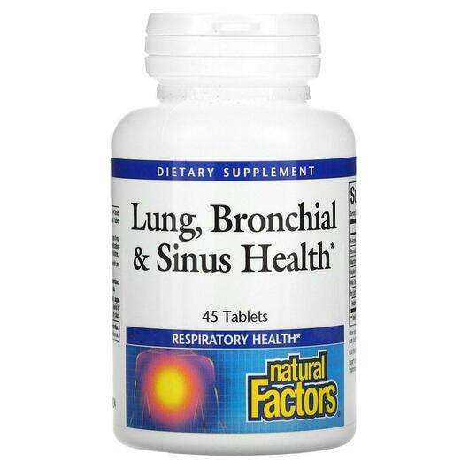 Основне фото товара Natural Factors, Lung Bronchial & Sinus Health, Підтримка ...