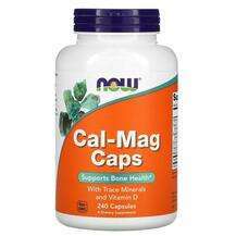 Now, Кальций и Магний, Cal Mag Caps, 240 капсул