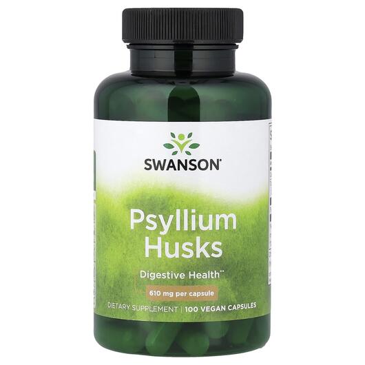 Основне фото товара Swanson, Psyllium Husks 610 mg, Псиліум, 100 капсул