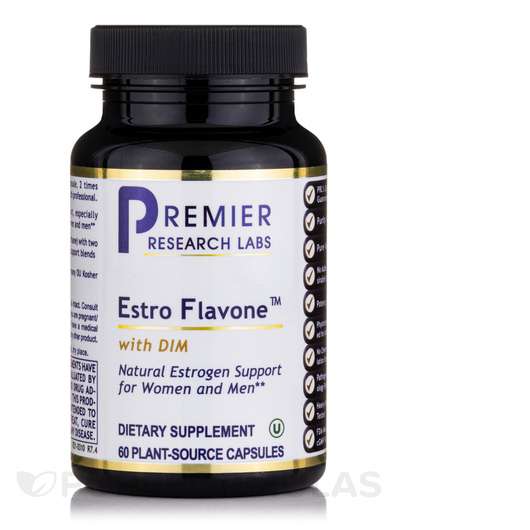 Основное фото товара Premier Research Labs, Поддержка эстрогена, Estro Flavone, 60 ...