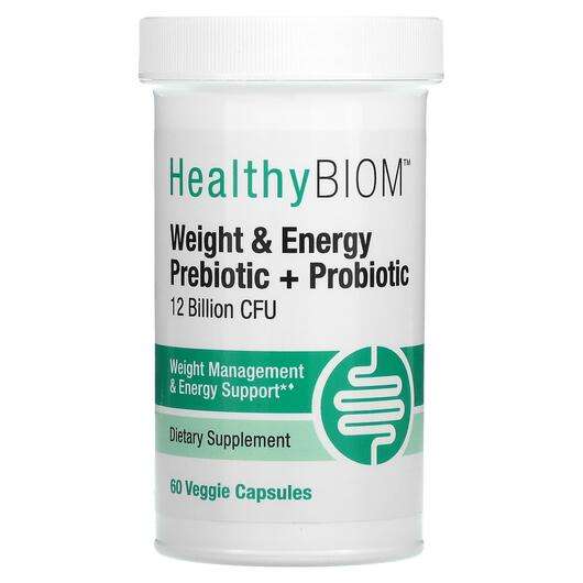 Основное фото товара HealthyBiom, Пробиотики, Weight & Energy Probiotic, 60 капсул