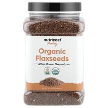 Льон Pantry Organic Flaxseeds Nutricost 907 г