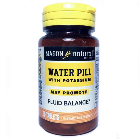 Основне фото товара Mason, Water Pill with Potassium, Діуретики, 90 таблеток