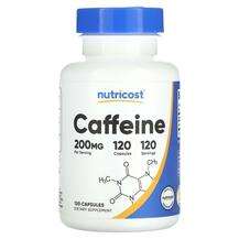 Nutricost, Caffeine 200 mg, Кофеїн, 120 капсул
