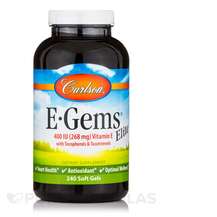 Carlson, Витамин E Токоферолы, E-Gems Elite 400 IU 268 mg, 240...