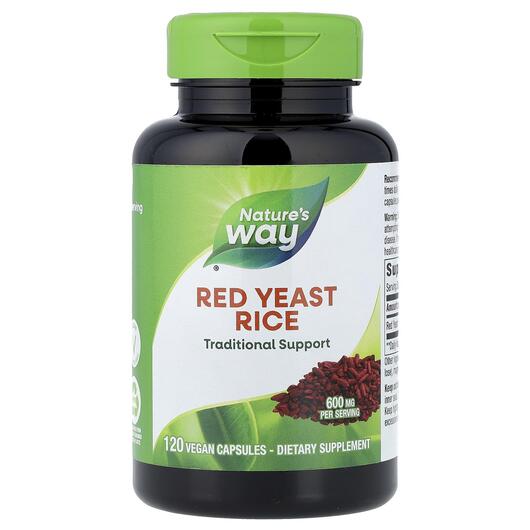 Основне фото товара Red Yeast Rice 600 mg, Червоний дріжджовий рис, 120 капсул