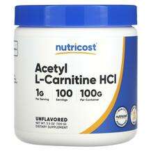 Nutricost, Acetyl L-Carnitine HCl Unflavored, 100 g