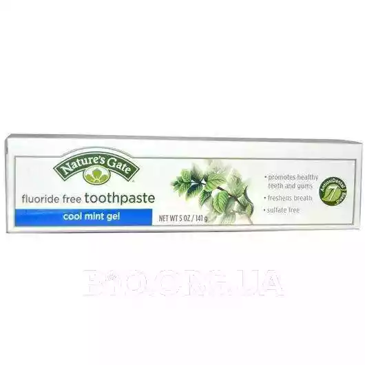 Фото товара Natures Gate Cool Mint Gel Toothpaste Fluoride Free 141 g