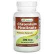 Фото товару Best Naturals, Chromium Picolinate 200 mcg, Хром, 240 таблеток