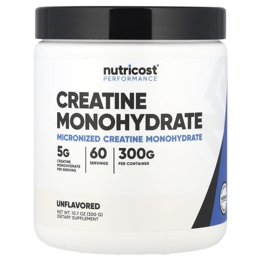 Основное фото товара Performance Creatine Monohydrate Unflavored Основное фото товара Nutricost, Креатин, Performance Creatine Monohydrate Unflavored,
