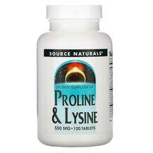 Source Naturals, Пролин Лизин 275 мг, Proline Lysine 275 mg, 1...
