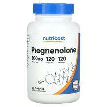 Nutricost, Pregnenolone 100 mg, Прегненолон, 120 капсул