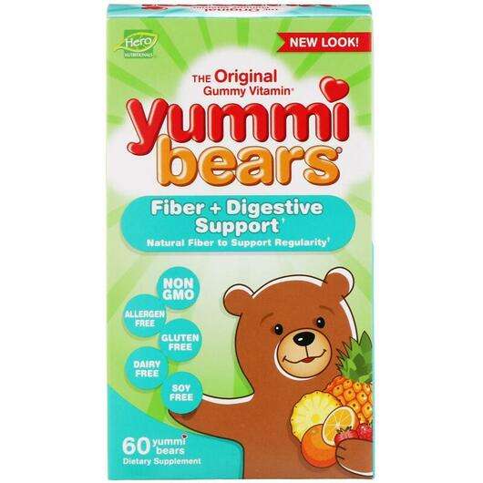 Основне фото товара Hero Nutritional Products, Yummi Bears Digestive Health, Пребі...