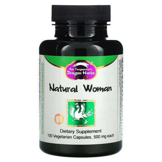 Основне фото товара Dragon Herbs, Natural Woman 500 mg, Трави, 100 капсул