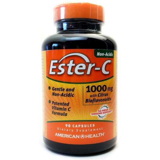Основне фото товара American Health, Ester-C 1000 mg, Естер С з Біофлавоноїдами, 9...