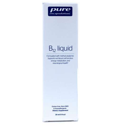 Основне фото товара Pure Encapsulations, B12 Liquid, Рідкий B12, 30 мл