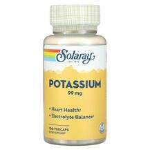 Solaray, Калий, Potassium 99 mg, 100 капсул