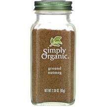 Simply Organic, Специи, Ground Nutmeg, 65 г