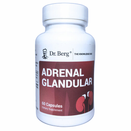 Основне фото товара Dr. Berg, Adrenal Glandular, Підтримка наднирників, 60 капсул