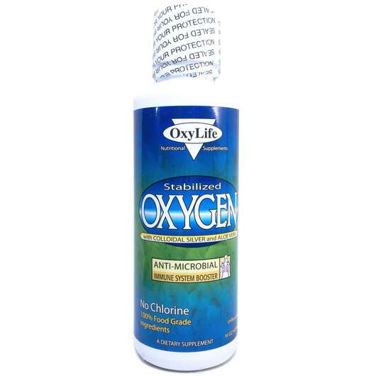 Основное фото товара OxyLife, Оксиген, Stabilized Oxygen, 473 мл