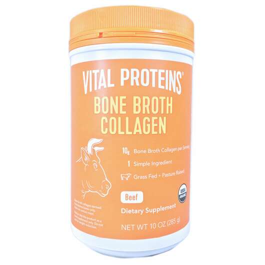 Основне фото товара Vital Proteins, Bone Broth Collagen Beef, Колаген з Яловичини,...