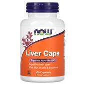 Яловича печінка Liver Caps NOW 100 капсул