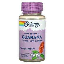 Solaray, Guarana Seed Extract 200 mg, 60 Vegcaps
