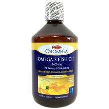 Oslomega, Рыбий жир Омега-3, Omega 3 Fish Oil 1400 mg, 500 мл