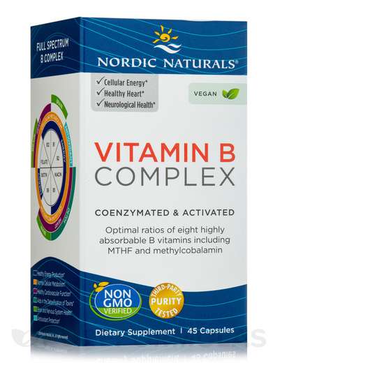 Основне фото товара Nordic Naturals, Vitamin B Complex, Комплекс вітаміну B, 45 ка...
