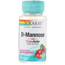 Solaray, D-Mannose with CranActin Urinary Tract Health, Д-манн...