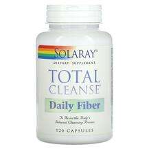 Solaray, Клетчатка, Total Cleanse Daily Fiber, 120 капсул