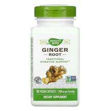 Nature's Way, Ginger Root 550 mg, Корінь імбиру 550 мг, 180 ка...