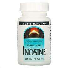 Source Naturals, Inosine 500 mg, Інозин 500 мг, 60 таблеток