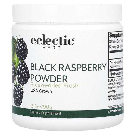 Основне фото товара Eclectic Herb, Black Raspberry, Чорна Малина, 90 г