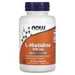 NOW, L-Histidine 600 mg, L-Гістидин, 60 капсул