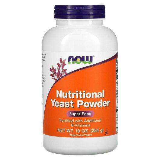 Основне фото товара Now, Nutritional Yeast Powder, Харчові дріжджі, 284 г