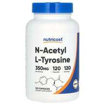 Nutricost, L-Тирозин, N-Acetyl L-Tyrosine 350 mg, 120 капсул